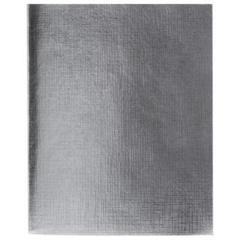 Тетрадь бумвинил А5 48л. скоба, офсет №1, клетка, с полями, СЕРЕБРО Metallic, HATBER,, 48Т5бвВ1 - Премиум Сервис