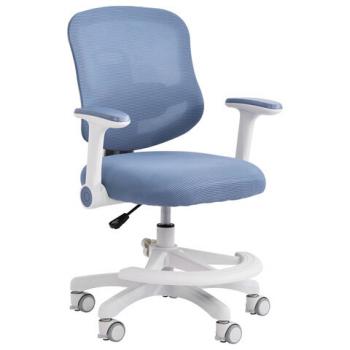 Кресло детское с подставкой для ног BRABIX KIDS "MG-215", сетка/ткань TW, голубое, 533312 - Премиум Сервис