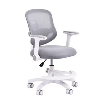 Кресло детское с подставкой для ног BRABIX KIDS "MG-215", сетка/ткань TW, серое, 533313 - Премиум Сервис