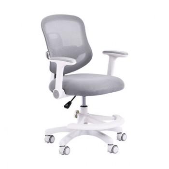 Кресло детское с подставкой для ног BRABIX KIDS "MG-215", сетка/ткань TW, серое, 533313 - Премиум Сервис