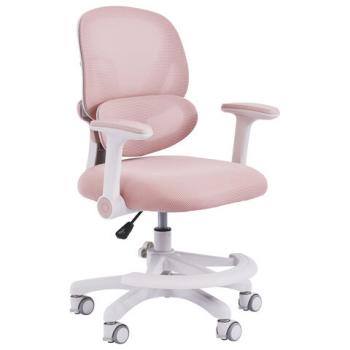 Кресло детское с подставкой для ног BRABIX KIDS "MG-220", сетка/ткань TW, розовое, 533314 - Премиум Сервис
