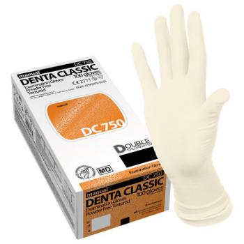 Перчатки латексные смотровые MANUAL DC750, Австрия, 50 пар (100 шт.), размер M (средний), белые, DC750-02 - Премиум Сервис