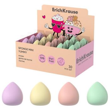 Ластик ERICH KRAUSE "Sponge Mini Yummy", 30x28x28 мм, ассорти, 63474 - Премиум Сервис