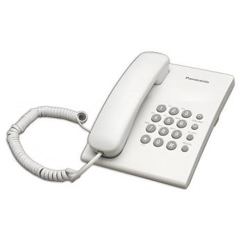 Телефон PANASONIC KX-TS2350RUW, белый, повторный набор, тональный/импульсный режим - Премиум Сервис