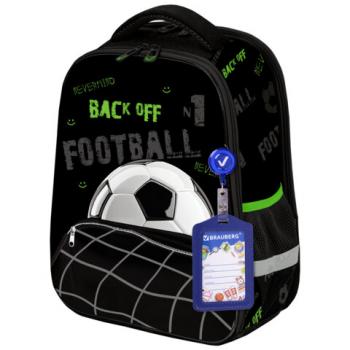 Ранец BRAUBERG FIT, 2 отделения, "Mesh goal", 3D-панель, 38х27х14 см, 274384 - Премиум Сервис