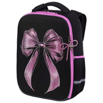 Ранец BRAUBERG LIGHT, 1 отделение, с брелком, "Chic bow", 36х26х13 см, 274386 - Премиум Сервис