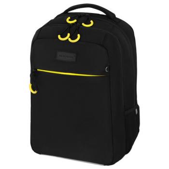 Рюкзак BRAUBERG MAIN, 2 отделения, 3 кармана, "Yellow flash", 38х26х17 см, 274397 - Премиум Сервис