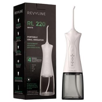 Ирригатор для полости рта REVYLINE RL 220, емкость резервуара 0,3 л, 2 насадки, белый, 7943 - Премиум Сервис