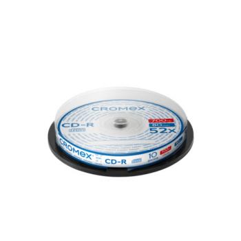 Диск CD-R CROMEX, 700 Mb, 52x, Cake Box (упаковка на шпиле), КОМПЛЕКТ 10 шт., 514303 - Премиум Сервис