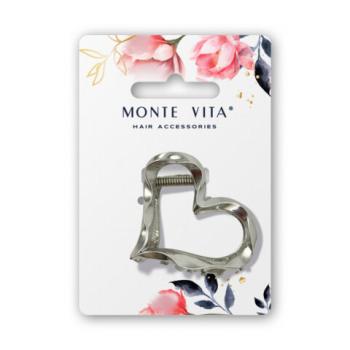 Краб для волос 6 см, серебристый MONTE VITA код 1С, 458822 - Премиум Сервис