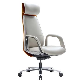 Кресло HAWASAN PREMIUM EX-820, синхромеханизм, слайдер, экокожа, белое/коричневое, 533237 - Премиум Сервис