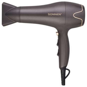 Фен для волос SONNEN HD-2281, 2200 Вт, холодный воздух, турмалиновая ионизация, 3 температуры 454696 - Премиум Сервис