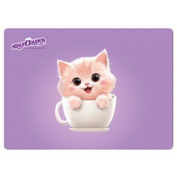 Настольное покрытие ЮНЛАНДИЯ для труда и творческих занятий, ПВХ, "Surprise cup", 50х70 см, 274622 - Премиум Сервис