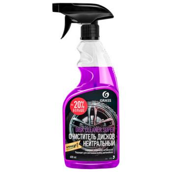 Очиститель колесных дисков 600 мл GRASS DISK CLEANER SUPER, нейтральный, распылитель, 110405 - Премиум Сервис