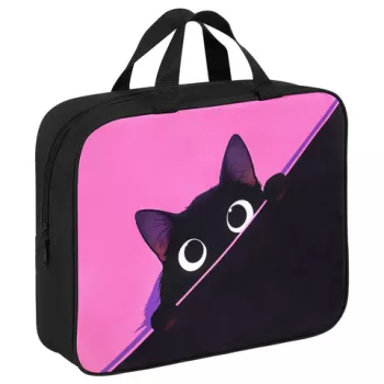 Папка на молнии с ручками BRAUBERG А4, 1 отделение, полиэстер, 80 мм, "Hiding cat", 274506 - Премиум Сервис