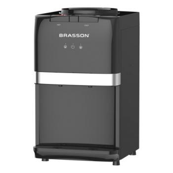 Кулер для воды BRASSON (БРАССОН) TSC-03, настольный, НАГРЕВ/ОХЛАЖДЕНИЕ КОМПРЕССОРНОЕ, 2 крана, черный, 455428 - Премиум Сервис