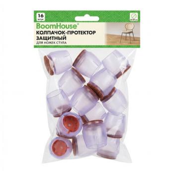 Защитный колпачок-протектор для ножек стула 25-29 мм (ПВХ+фетр) КОМПЛЕКТ 16 шт., BoomHouse, 701850 - Премиум Сервис