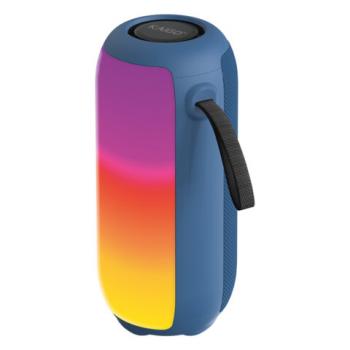 Колонка портативная KAIGO BTW185, 20 Вт, Bluetooth, USB, Micro SD, AUX, RGB, TWS, FM, синяя, 514221 - Премиум Сервис