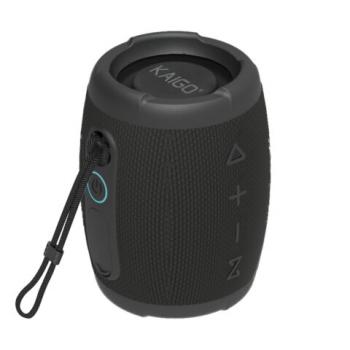 Колонка портативная KAIGO BT10T, 10 Вт, Bluetooth, USB, Micro SD, AUX, RGB, TWS, IPX7, черная, 514224 - Премиум Сервис