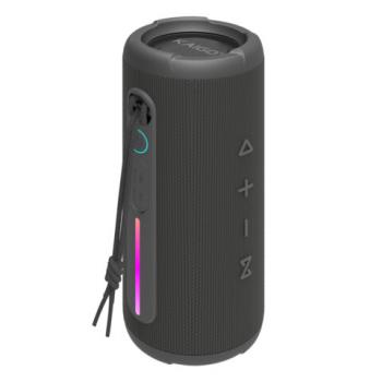 Колонка портативная KAIGO BT30T, 30 Вт, Bluetooth, USB, Micro SD, AUX, RGB, TWS, IPX7, черная, 514226 - Премиум Сервис