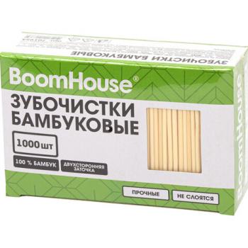 Зубочистки бамбуковые 1000 шт. в коробке BOOMHOUSE, 701956 - Премиум Сервис