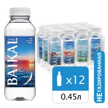 Вода негазированная питьевая BAIKAL 430, 0,45 л, 4670010850450 - Премиум Сервис