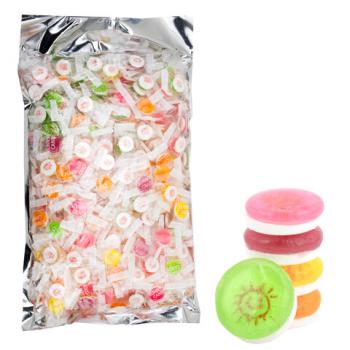 Карамель леденцовая SUNNY CANDY, микс вкусов с аскорбинкой, в индивидуальной упаковке, 1000 г - Премиум Сервис