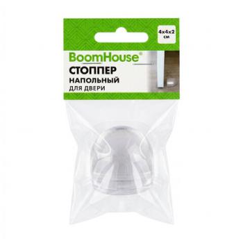 Стоппер напольный прозрачный, ограничитель для двери 1 шт., BOOMHOUSE (БУМХАУС), 701843 - Премиум Сервис
