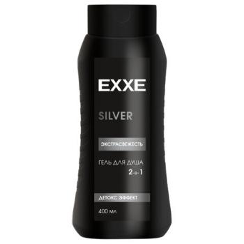 Гель для душа мужской 400 мл EXXE MEN SILVER 2 в 1 "Экстрасвежесть", С0007830 - Премиум Сервис