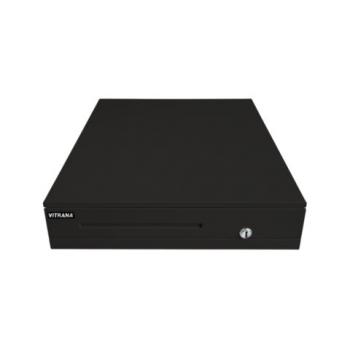 Ящик денежный электромеханический VITRANA CD-405-B БОЛЬШОЙ, для касс Атол, 405х420х92 мм, черный, 291409 - Премиум Сервис