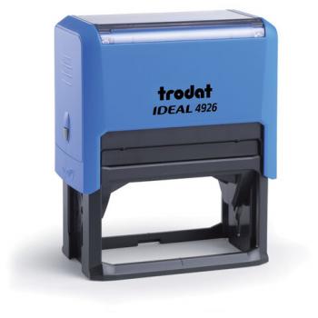 Оснастка для штампа, оттиск 75х38мм синий, TRODAT IDEAL 4926 P2, корпус синий, подушк, 202770 - Премиум Сервис
