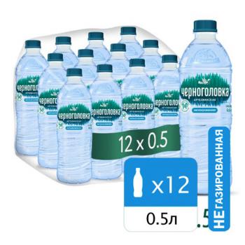 Вода негазированная питьевая ЧЕРНОГОЛОВКА, 0,5 л - Премиум Сервис