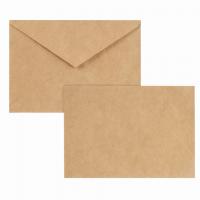 Конверты С6 (114х162 мм) КРАФТ, клей, 90 г/м2, КОМПЛЕКТ 1000 шт., треугольный клапан, С6НКж - Премиум Сервис