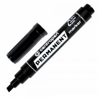 Маркер перманентный CENTROPEN 8576, ЧЕРНЫЙ, скошенный наконечник, 1-4,6 мм, 5 8576 0112 - Премиум Сервис