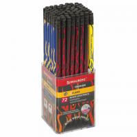 Карандаш чернографитный BRAUBERG "PREMIUM TURKEY", 1 шт., "Flame", НВ, ассорти, дисплей,181565 - Премиум Сервис