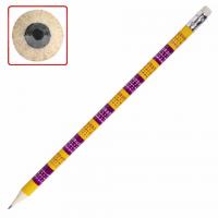 Карандаш чернографитный с таблицей умножения ЮНЛАНДИЯ "ЮНЛАНДИК-МАТЕМАТИК", HB, с ластиком, 181581 - Премиум Сервис