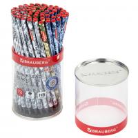 Карандаш чернографитный BRAUBERG "ARMY", 1 шт., HB, корпус ассорти, 181770 - Премиум Сервис