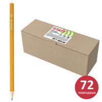 Карандаши чернографитные простые HB, ВЫГОДНАЯ УПАКОВКА КОМПЛЕКТ 72 штуки, STAFF, 181880 - Премиум Сервис