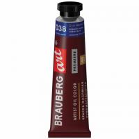 Краска масляная художественная BRAUBERG ART PREMIERE, 46 мл, проф. серия, КОБАЛЬТ СИНИЙ, 191415 - Премиум Сервис
