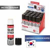 Клей-карандаш BRAUBERG ULTRA STRONG, УСИЛЕННАЯ ФОРМУЛА, 15 г, ЮЖНАЯ КОРЕЯ, 229545 - Премиум Сервис