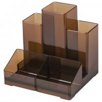 Подставка-органайзер BRAUBERG-CONTRACT, 109х95х101,5 мм, 5 отделений, тонированная, 230994 - Премиум Сервис