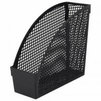 Лоток вертикальный для бумаг STAFF "Profit", 270х100х250 мм, сетчатый, полипропилен, черный, 237253 - Премиум Сервис