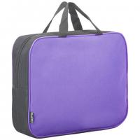 Папка на молнии с ручками STAFF EVERYDAY, А4, ширина 80 мм, полиэстер, сиреневая, 270741 - Премиум Сервис