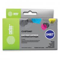 Картридж струйный CACTUS (CS-EPT0487) для EPSON Stylus Photo R200/210/220/230, комплект 6 цветов - Премиум Сервис
