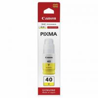 Чернила CANON (GI-40Y) для СНПЧ Pixma G5040/G6040, желтые, ресурс 7700 страниц, оригинальные, 3402C001 - Премиум Сервис