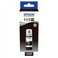 Чернила EPSON 115 (C13T07D14A) для СНПЧ L8160/L8180, черные фото, объем 70 мл, ОРИГИНАЛЬНЫЕ,  C13T07D14A - Премиум Сервис