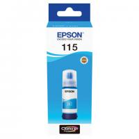 Чернила EPSON 115 (C13T07D24A) для СНПЧ L8160/L8180, голубые, объем 70 мл, ОРИГИНАЛЬНЫЕ,  C13T07D24A - Премиум Сервис