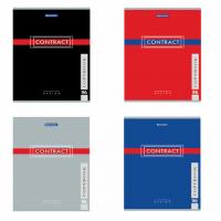 Тетрадь А5, 96 л., BRAUBERG, клетка, обложка картон, "CONTRACT", 400523 - Премиум Сервис