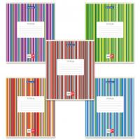 Тетрадь 24 л. BRAUBERG, клетка, обложка картон, ПОЛОСКИ, 401863 - Премиум Сервис