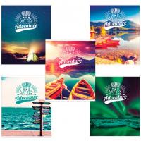 Тетрадь А5, 96 л., BRAUBERG, клетка, обложка картон, ПРИКЛЮЧЕНИЯ, 403065 - Премиум Сервис